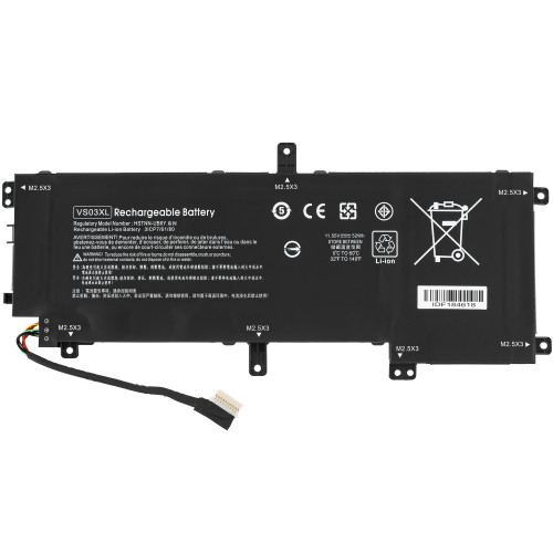 Батарея для ноутбука HP VS03XL (Envy 15-AS series) 11,55V 4560mAh 52Wh Black