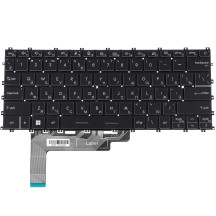 Клавіатура для ноутбука MSI (Modern 14 C7) rus, black, підсвічування клавіш, без кадру