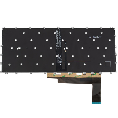 Клавиатура для ноутбука MSI (Modern 14 C7) rus, black, подсветка клавиш, без фрейма