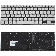 Клавиатура для ноутбука ASUS (X330 series) rus, silver, без фрейма, подсветка клавиш