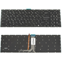 Клавиатура для ноутбука MSI (GV62, GT62) rus, black, без фрейма, подсветка клавиш  (ОРИГИНАЛ)