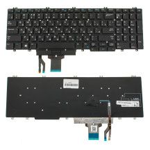 Клавиатура для ноутбука DELL (Precision: 7530, 7730), rus, black, без фрейма