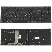 Клавиатура для ноутбука LENOVO (Legion: Y540-15) rus, black, без фрейма, подсветка клавиш (ОРИГИНАЛ) (white bezzel)