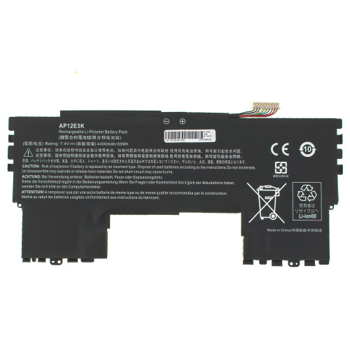 Батарея для ноутбука ACER AP12E3K (Aspire S7-191 (внутрення батарея!!!) 7.4V 4400mAh 33Wh Black (KT.00403.008)