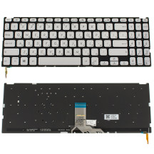 Клавиатура для ноутбука ASUS (X509 series) rus, silver, без фрейма, подсветка клавиш