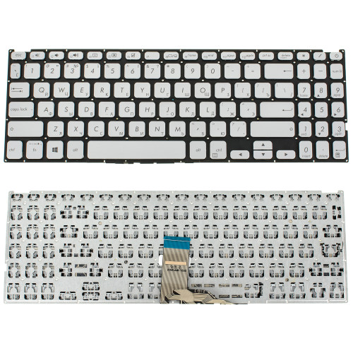 Клавиатура для ноутбука ASUS (X512 series) rus, silver, без фрейма