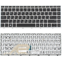 Клавіатура для ноутбука HP (ProBook: 430 G5, 440 G5) rus, black, silver frame