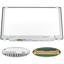 Матриця 17.3 N173HCE-E31 (1920*1080, 30pin(eDP, IPS, 300cd/m2, кольоропередача 72%), LED, SLIM(вертикальні вушки), матова, роз'єм ліворуч знизу) для ноутбука