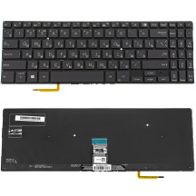 Клавиатура для ноутбука ASUS (B1500 series) rus, black, без фрейма, подсветка клавиш