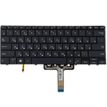 Клавиатура для ноутбука ASUS (B5402 series) rus, black, без фрейма, подсветка клавиш ver. 1