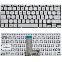 Клавиатура для ноутбука ASUS (X409 series) rus, silver, без фрейма