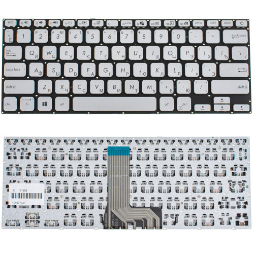 Клавиатура для ноутбука ASUS (X409 series) rus, silver, без фрейма