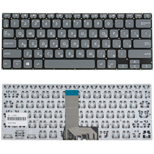 Клавиатура для ноутбука ASUS (X409 series) rus, gray, без фрейма