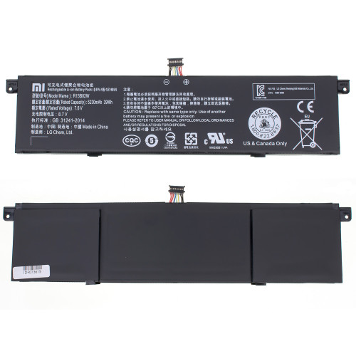 Оригінальна батарея для ноутбука Xiaomi R13B01W (Mi Book Air 13.3) 7.6V 5230mAh 39Wh Black