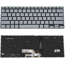 Клавіатура для ноутбука ASUS (UX462 series) rus, silver, без фрейму, підвіска клавіш