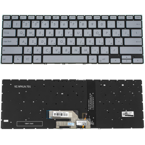 Клавіатура для ноутбука ASUS (UX462 series) rus, silver, без фрейму, підвіска клавіш