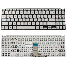Клавіатура для ноутбука ASUS (X509 series) rus, silver, без кадру