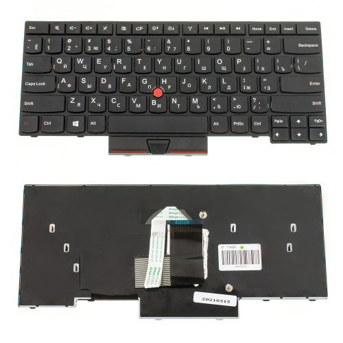 б/в.  Клавіатура для ноутбука LENOVO (ThinkPad Edge: E330, E335, E430, E435, E445) rus, black