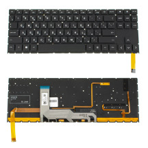 Клавіатура для ноутбука HP (Omen: 15-EK series ) rus, black, без кадру, підсвічування клавіш (RGB 4) (оригінал)