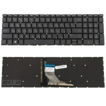 Клавиатура для ноутбука HP (250 G7, 255 G7 series) rus, black, без фрейма, подсветка клавиш (ОРИГИНАЛ)