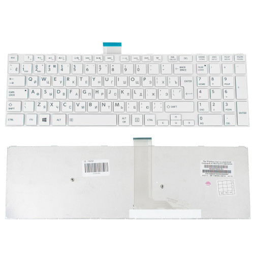 Клавіатура для ноутбука TOSHIBA (L50D, L55) rus, white