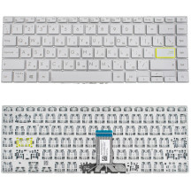 Клавіатура для ноутбука ASUS (X421 series) rus, silver, без кадру