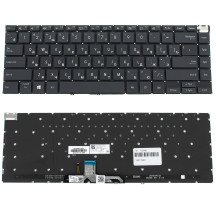 Клавиатура для ноутбука ASUS (UX5400), rus, black, без фрейма, подсветка клавиш