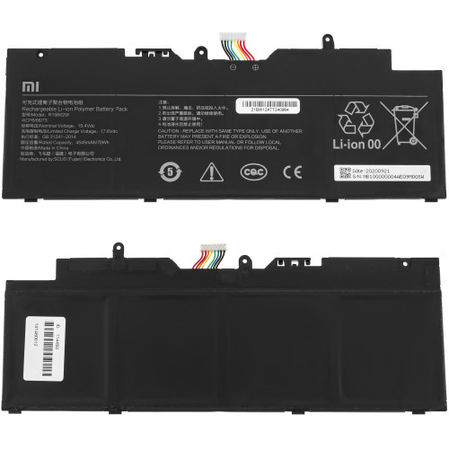 Оригінальна батарея для ноутбука Xiaomi R15B02W (Mi RedmiBook Pro 15.6) 15.4V 4545mAh 70Wh Black