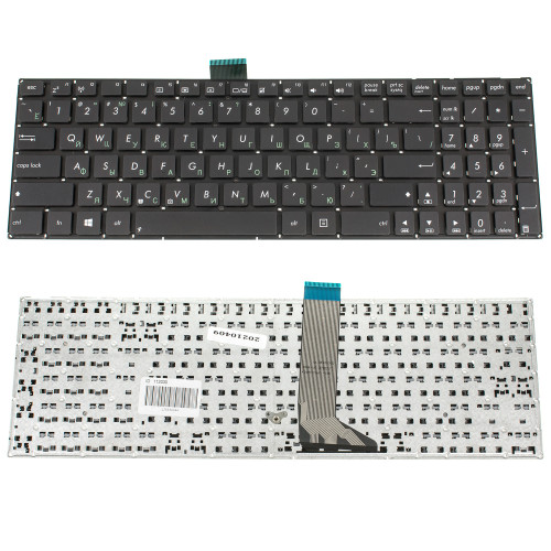 Клавиатура для ноутбука ASUS (X502, X551, X553, X555, S500, TP550) rus, black, без фрейма, с креплениями (ОРИГИНАЛ)