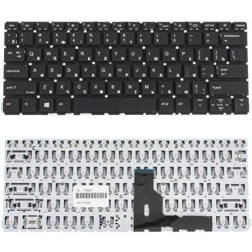 Клавиатура для ноутбука HP (ProBook: 430 G8, 435 G8) rus, black, без фрейма
