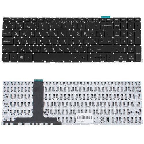 Клавиатура для ноутбука HP (ProBook: 450 G8, 455 G8) rus, black, без фрейма