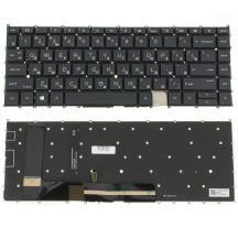 Клавиатура для ноутбука HP (EliteBook X360: 1040 G8) rus, black, без фрейма, подсветка клавиш