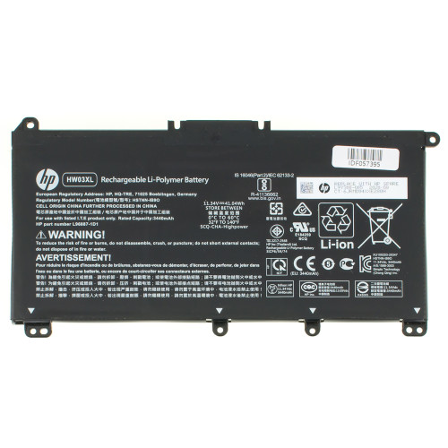 Оригінальна батарея для ноутбука HP HW03XL (Pavilion 15z-EH, 15-EG) 11.34V 3440mAh 41.04Wh Black