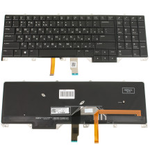 Клавіатура для ноутбука DELL (Alienware: 17 R4, 17 R5) rus, black, підсвічування клавіш(RGB) - версія 1