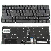 Клавіатура для ноутбука LENOVO (Yoga C930-13IKB) rus, onyx black, без фрейма, підсвічування клавіш(оригінал)