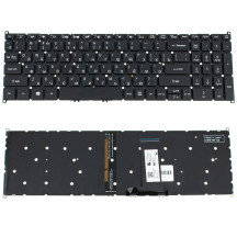 Клавиатура для ноутбука ACER (AS: A317-51, A317-32) rus, black, без фрейма, подсветка клавиш (ОРИГИНАЛ)