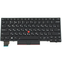 Клавіатура для ноутбука LENOVO (ThinkPad: X13) rus, black, підсвічування клавіш