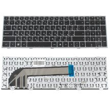 Клавіатура для ноутбука HP (ProBook: 4540s, 4545s) rus, black, silver frame