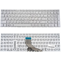 Клавиатура для ноутбука HP (250 G7, 255 G7 series) rus, silver, без фрейма
