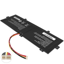 Батарея для ноутбука Prestigio U3285131PV-2S 10P-9Lines (SmartBook 141 C4), довжина (15см) кабель, 7.6V 5000mAh Black