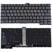 Клавиатура для ноутбука LENOVO (ThinkBook 14 G6 series) rus, black, подсветка клавиш, без фрейма (ОРИГИНАЛ)
