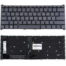 Клавиатура для ноутбука ACER (AS: A314-36, A314-42) ukr, dark gray, без фрейма, подсветка клавиш
