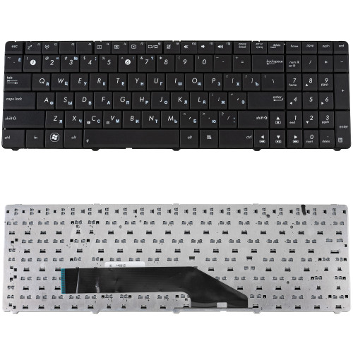 Клавіатура для ноутбука ASUS (K50, K51, K60, K61, K70, F52, P50, X5), rus, black (old design) (OEM)