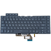 Клавиатура для ноутбука ASUS (GU502 series) rus, dark gray, без фрейма, подсветка клавиш (RGB)