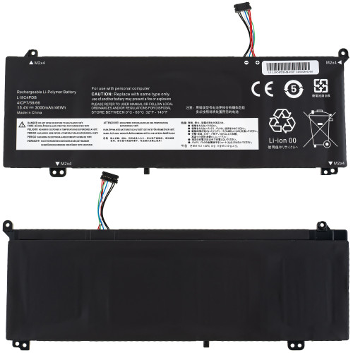 Батарея для ноутбука LENOVO L19C4PDB (ThinkBook 14s Yoga ITL, 14 G2 ARE) 15.44V 3000mAh Black