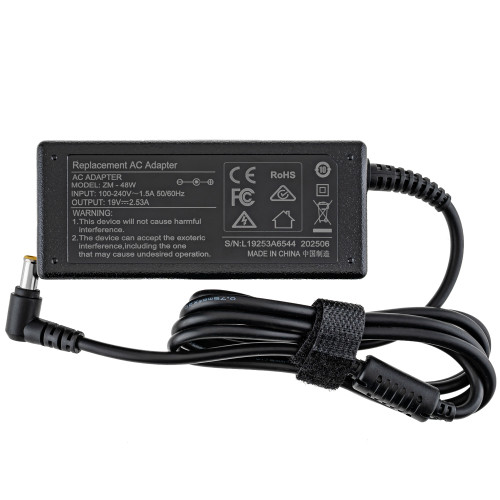 Блок питания для монитора LG 19V, 2.53A, 48W, 6.5*4.4мм+PIN, black (без кабеля!)