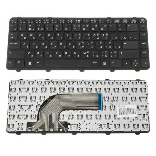 Клавіатура для ноутбука HP (ProBook: 430 G2, 440 G2) rus, black, з фреймом