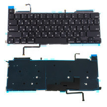 Клавіатура для ноутбука APPLE (MacBook Pro: A2338 (2020)) rus, black, підсвічування клавіш, SMALL ENTER (оригінал)