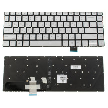 Клавіатура для ноутбука HP (EliteBook X360 1040 G5 G6) rus, silver, без фрейма, підсвічування клавіш(оригінал)