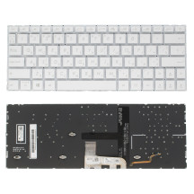 Клавіатура для ноутбука ASUS (UX334 series) rus, white, без фрейма, підсвічування клавіш
